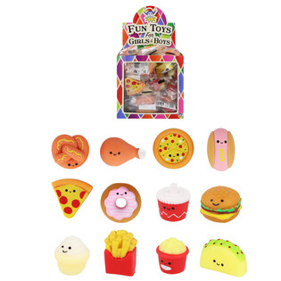 Squishy figurky Fast Food v displeji (60 ks)