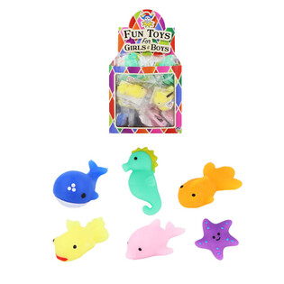 Mačkac&iacute; Squishy Mořsk&aacute; Zv&iacute;ř&aacute;tka do Tomboly - V Displayi (96 ks)