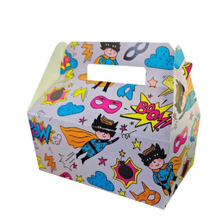 Dětsk&yacute; J&iacute;deln&iacute; Box Superhero - 22,5 x 12 x 9,5 cm (24 ks)