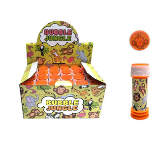 Bublifuk s motivem zv&iacute;ř&aacute;tek z džungle, 25ml v displeji (24 ks)