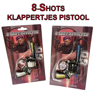 KAPSLOV&Aacute; PISTOLE NA 8 RAN NA KARTĚ (24 ks)