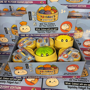 RAGE - Squishy Bun Dumplings VELK&Eacute; - ONE SET PU FOAM SQUISHY EDITION (12 ks)