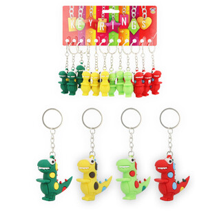 3D Kl&iacute;čenky Dinosaurus - Mix Barev (12 ks)