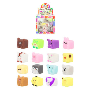 SQUISHY DO TOMBOLY - CUBE ANIMALS - V DISPLAYI (96 ks)