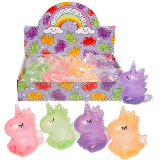 Mačkac&iacute; Jednorožec Squeeze / Squishy v Displayi (12 ks)
