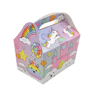 MENUBOX JEDNOROŽEC / UNICORN - Rozměr 18.5x12x19 CM - FOODBOX - KIDSBOX (24 ks)