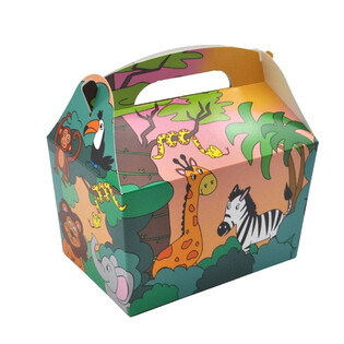 MENUBOX MODEL: DŽUNGLA - Rozměry 18.5x12x19 CM - FOODBOX - KIDSBOX (24 ks)