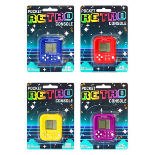 KAPESN&Iacute; RETRO HERN&Iacute; KONZOLE S KL&Iacute;ČENKOU - 26 HER (6 ks)