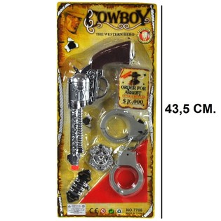 COWBOJSK&Aacute; SADA NA KARTĚ - MODEL 5 (6 ks)
