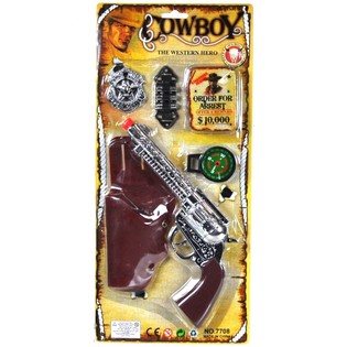 KOVBOJSK&Yacute; SET NA KARTĚ - MODEL 2 (4 ks)