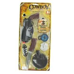 Kovbojsk&yacute; set na kartě - Model 3 (6 ks)