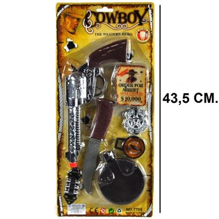 KOVBOJSK&Aacute; SADA NA KARTĚ - MODEL 4 (6 ks)