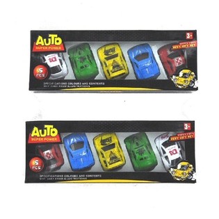 5 Mini Aut&iacute;ček Pull Back v Krabičce (3 ks)