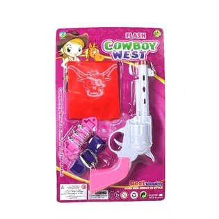 Cowgirl set pro holky se světlem a zvukem (6 ks)